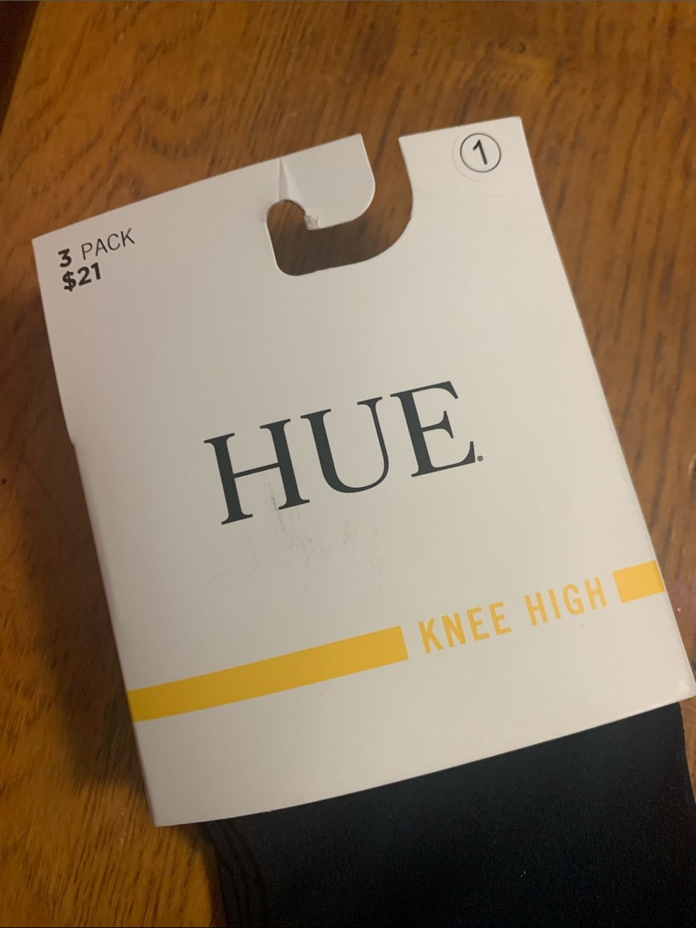 HUE Knee High Socks - Navy (3 Pack) - Picture 3 of 5